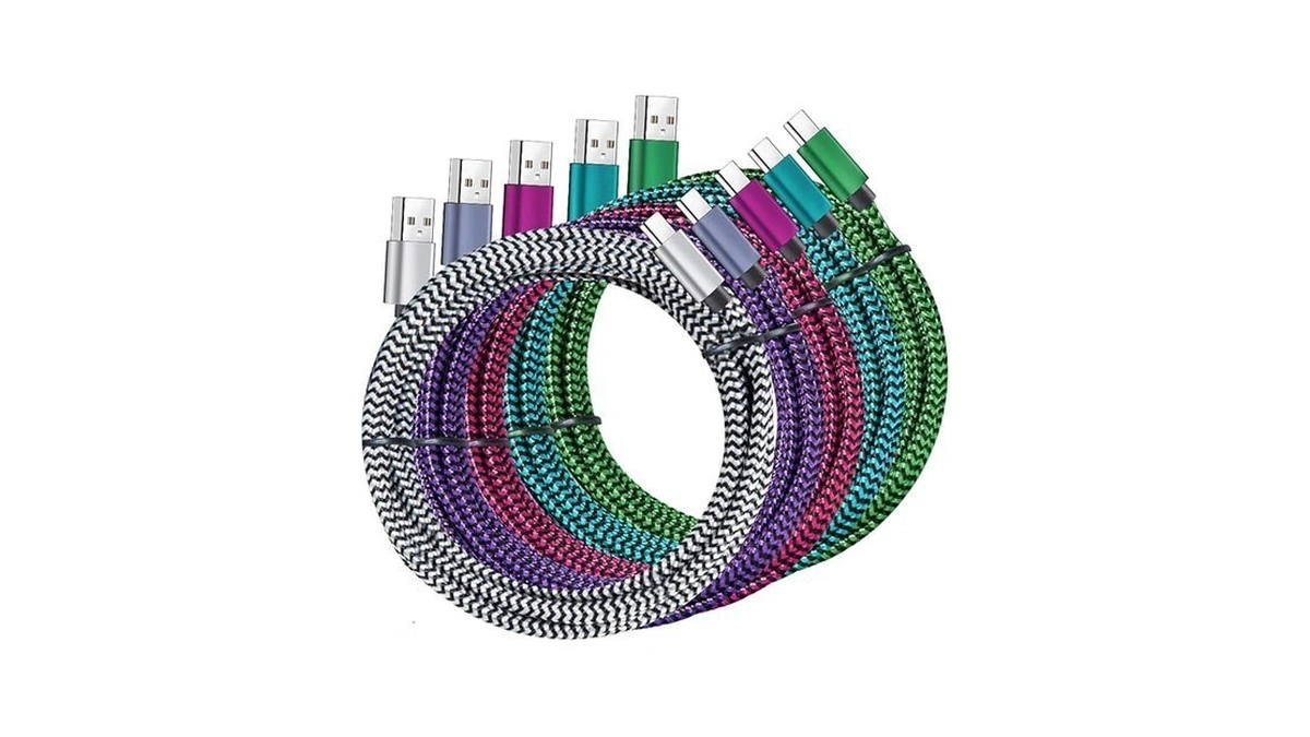 Amazon coupon: Qqlike Usb Type C Cable, 5 Pack (6ft) Ny