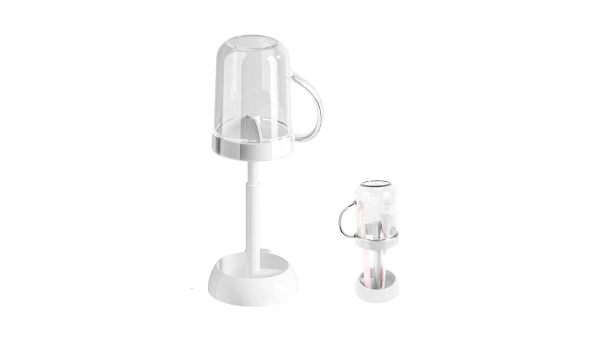 Toothbrush Holders With Cover, Contains 3 Slots, Compatible With Electric