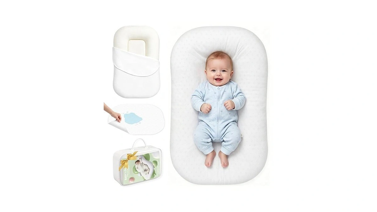 Umeija Baby Lounger Infant Support Cushion With Separate Waterproof Pad