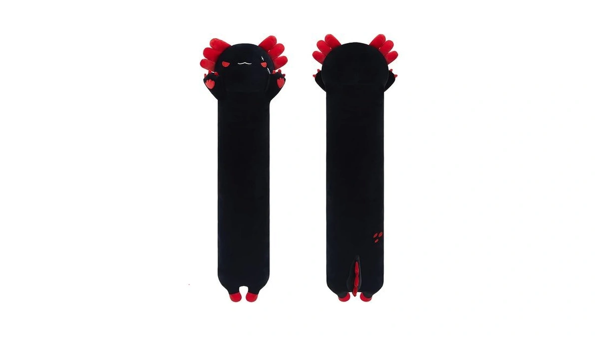 Sausudols Long Axolotl Plush, 19.6” Long Axolotl Body Pillow For