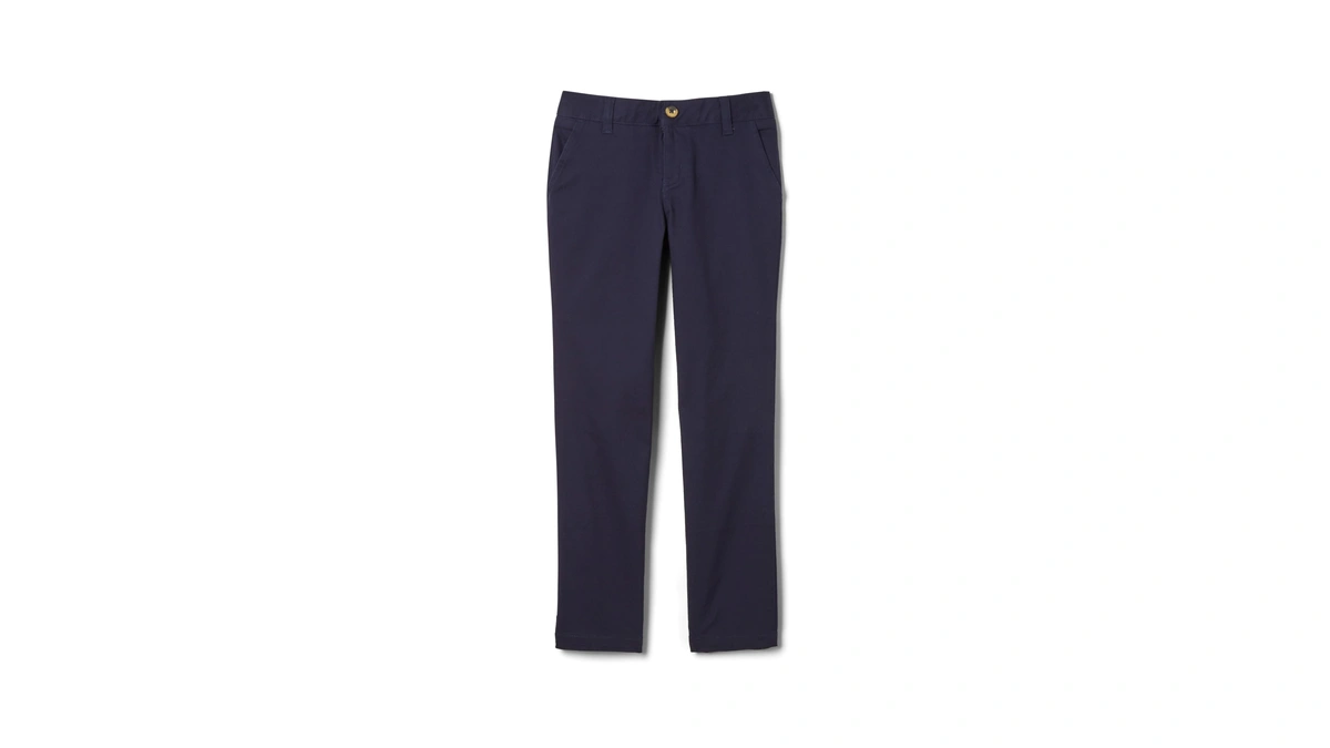 French Toast Girls' Adjustable Waist Stretch Twill Straight Leg Pant