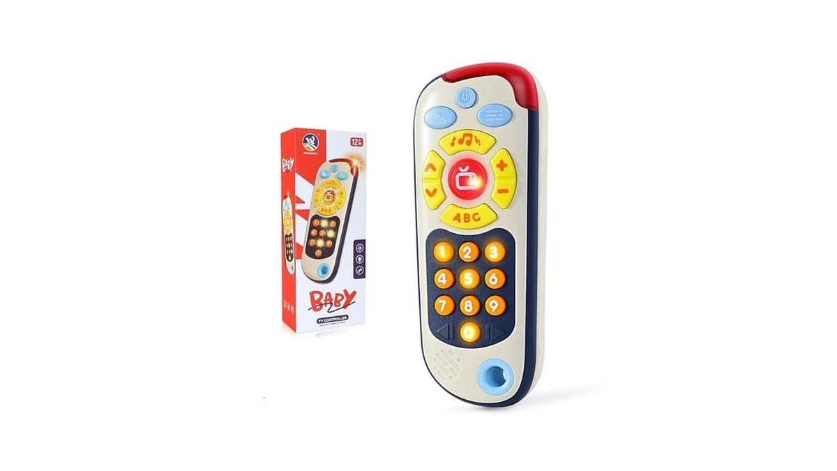 Orzbow Baby Remote Control Toy With Music, Realistic Tv Remote