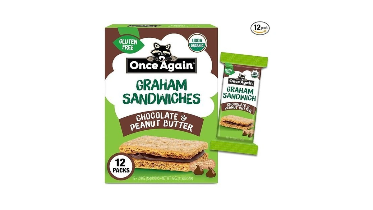 Once Again Chocolate Peanut Butter Graham Sandwiches - Organic, Gluten