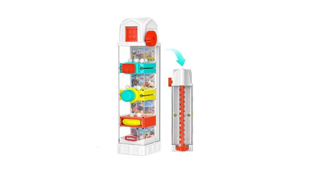 Montessori Sensory Toys For Toddlers, Farm Ball Drop Busy Toy