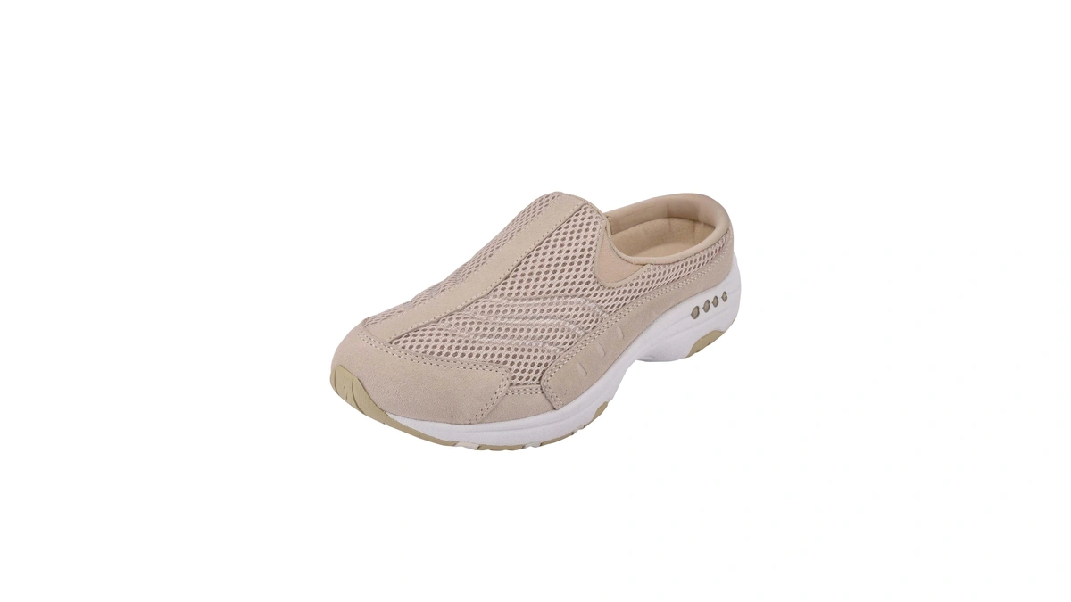 Easy Spirit Traveltime Women's Slip On, 9 B(m) Us, Natural-suede
