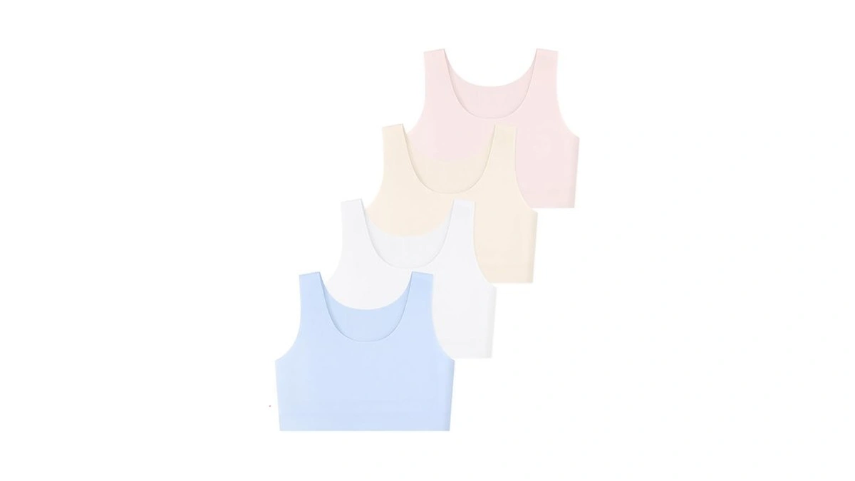 Drmydrm Training Bras For Girls 6-12 Soft Teen Girls Sports