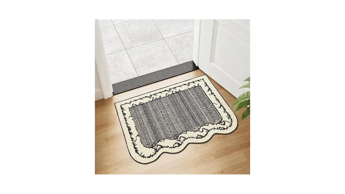 Door Mat For Entryway, 24"x36", White