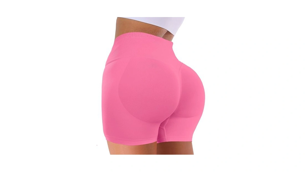 Aseray Seamless Gym Workout Shorts Women Scrunch Butt Lifting Biker