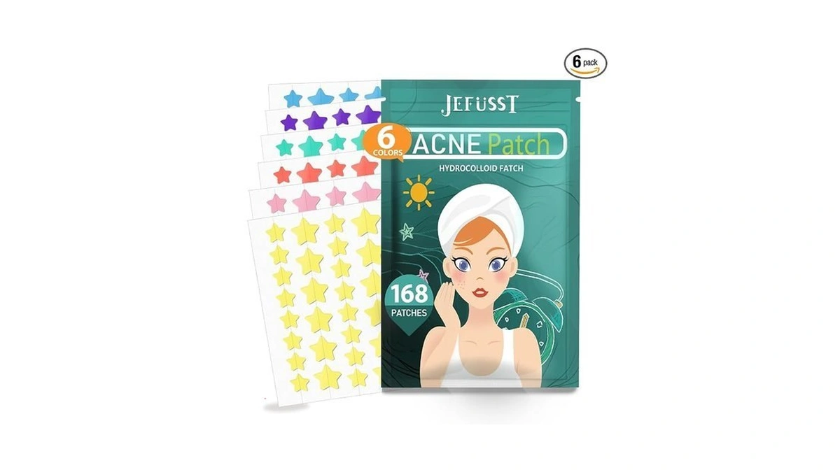Jefusst Pimple Patches For Face, 168 Patches, Hydrocolloid Acne Patches,
