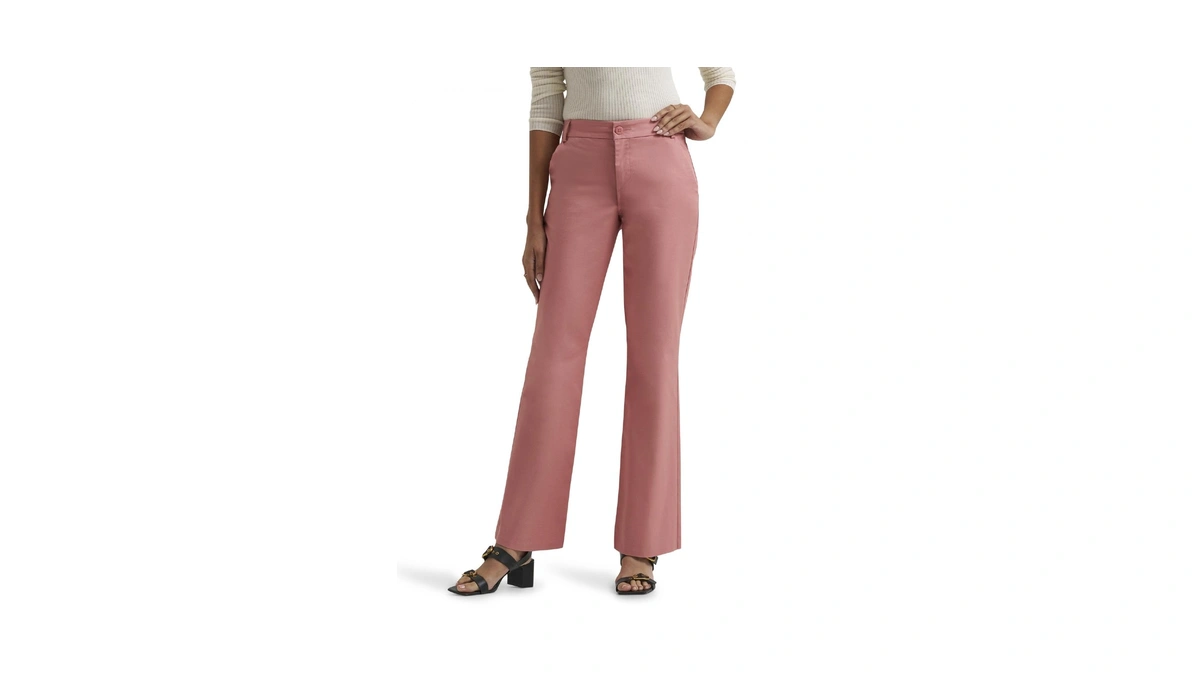 Lee Women's Wrinkle Free Mid Rise Bootcut Pant, Mallory -