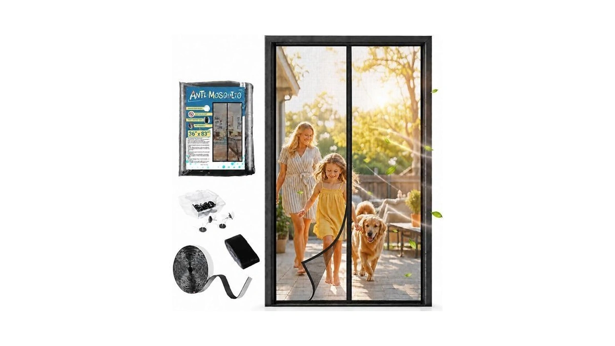Youbst Magnetic Screen Door, 36x83 In Door Screen Magnetic Closure