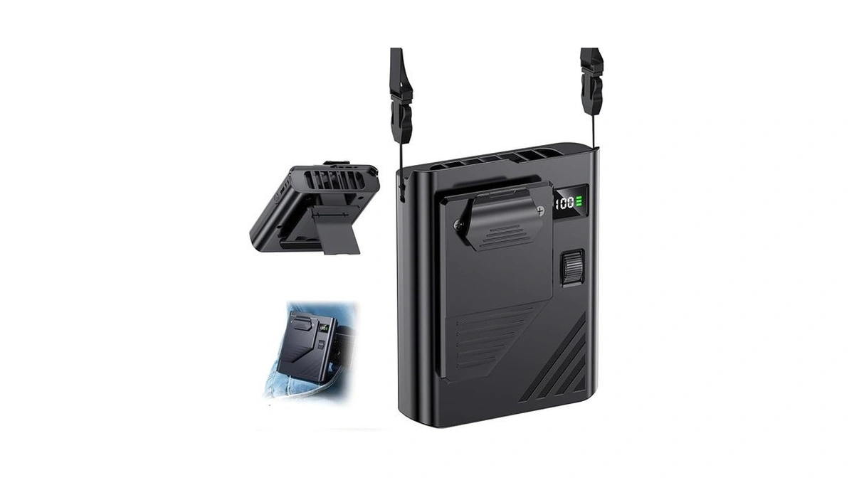 Eastfox 5 In 1 Portable Waist Fan 1-100 Speed Neck