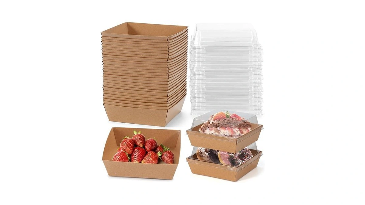 Cinccoke Mini Charcuterie Boxes With Clear Lids, 4.5x4.5 Inches 20