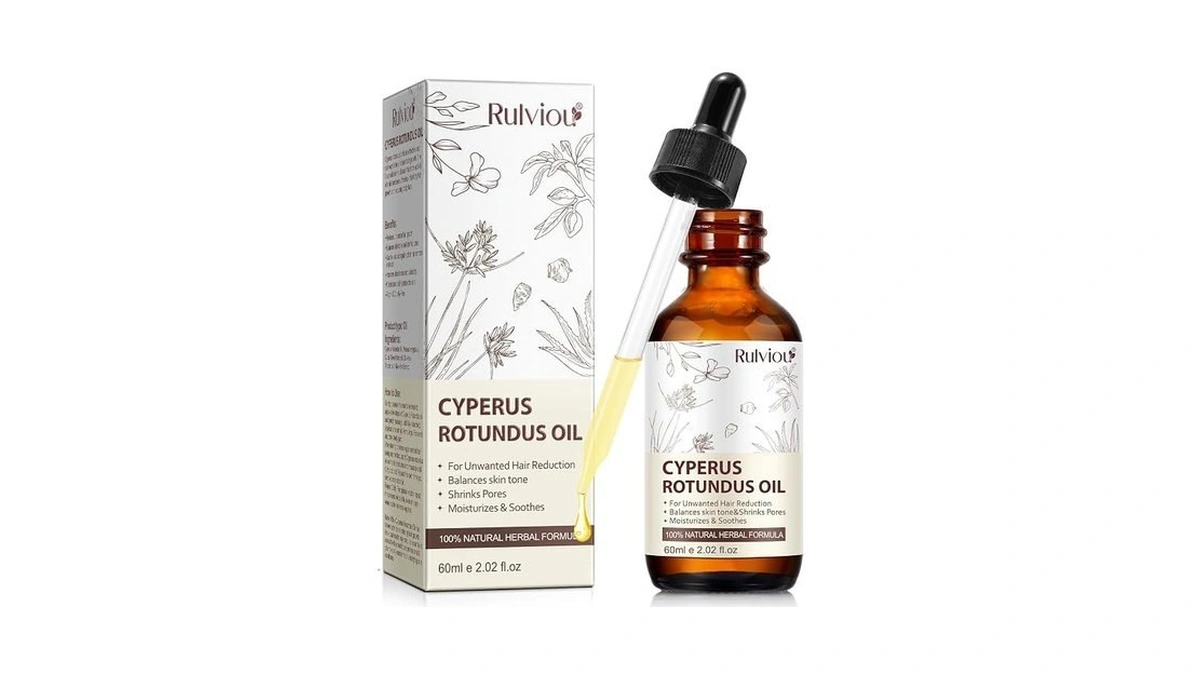 Rulviou Cyperus Rotundus Oil,natural Cyprus Oils For Hair Removal,gentle And