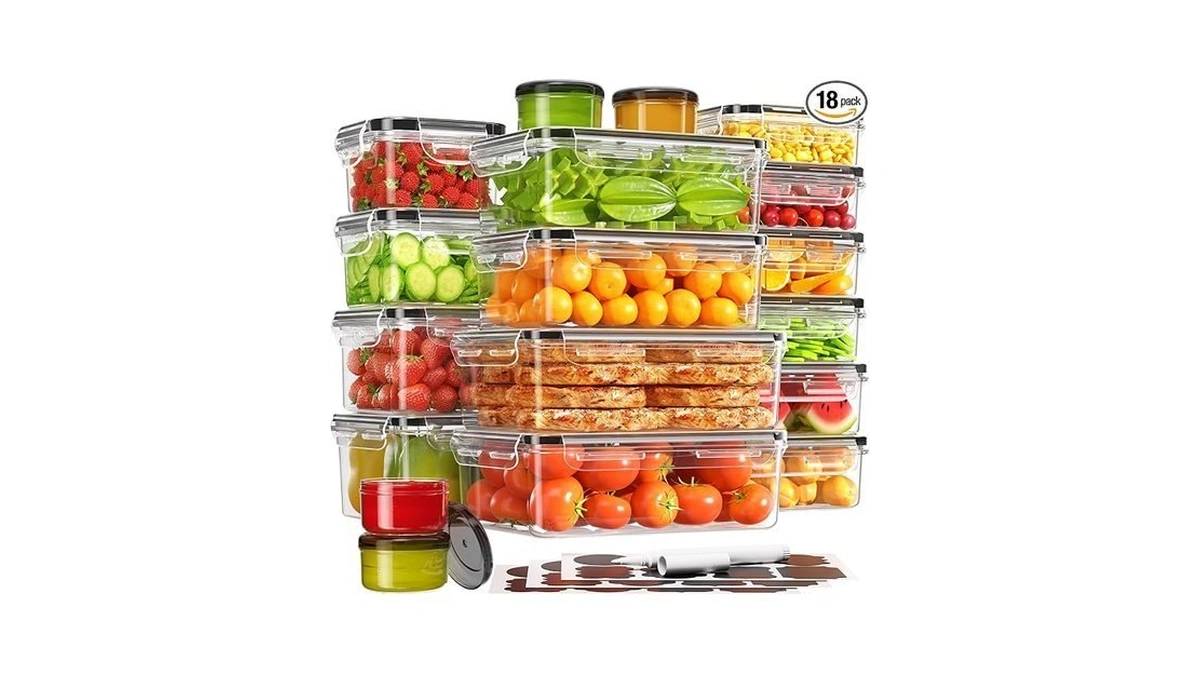 Kemethy 36-piece Food Storage Containers With Lids(18 Container & 18