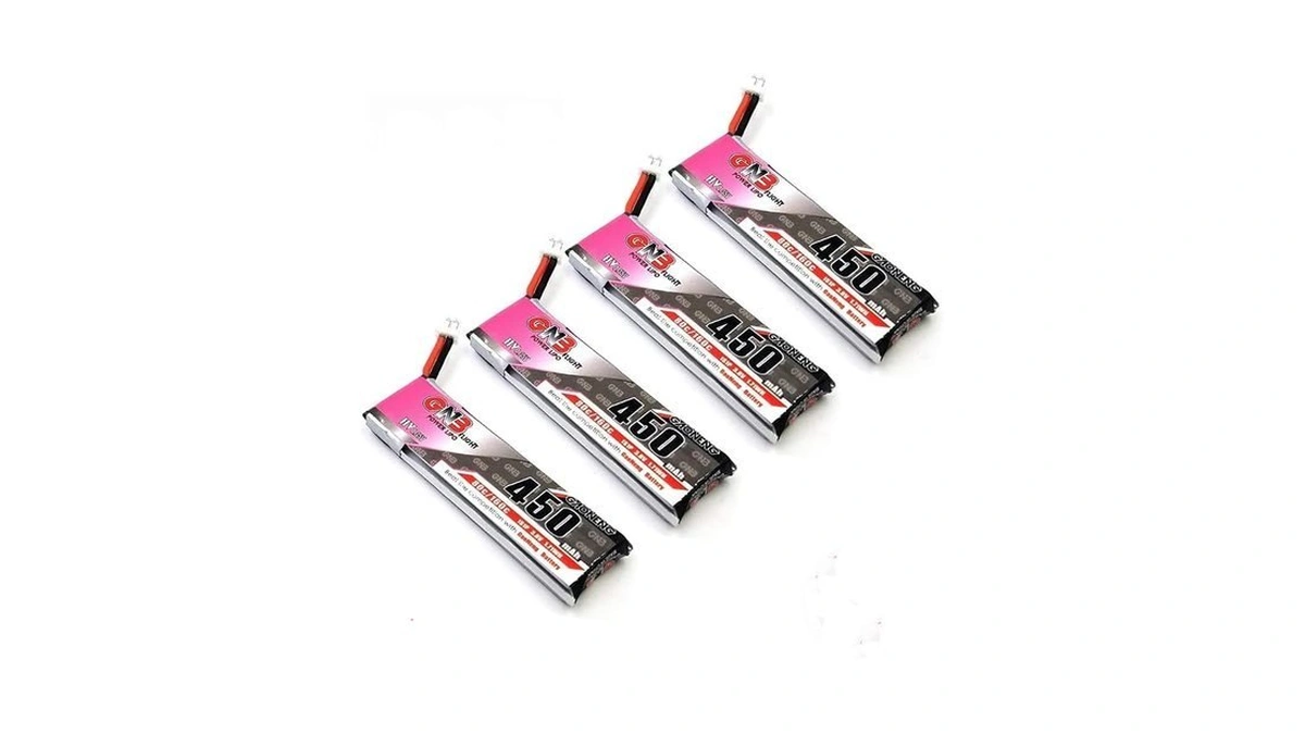 Zevoro 4pcs Gnb 450mah 1s Hv Lipo Battery 3.8v 80c
