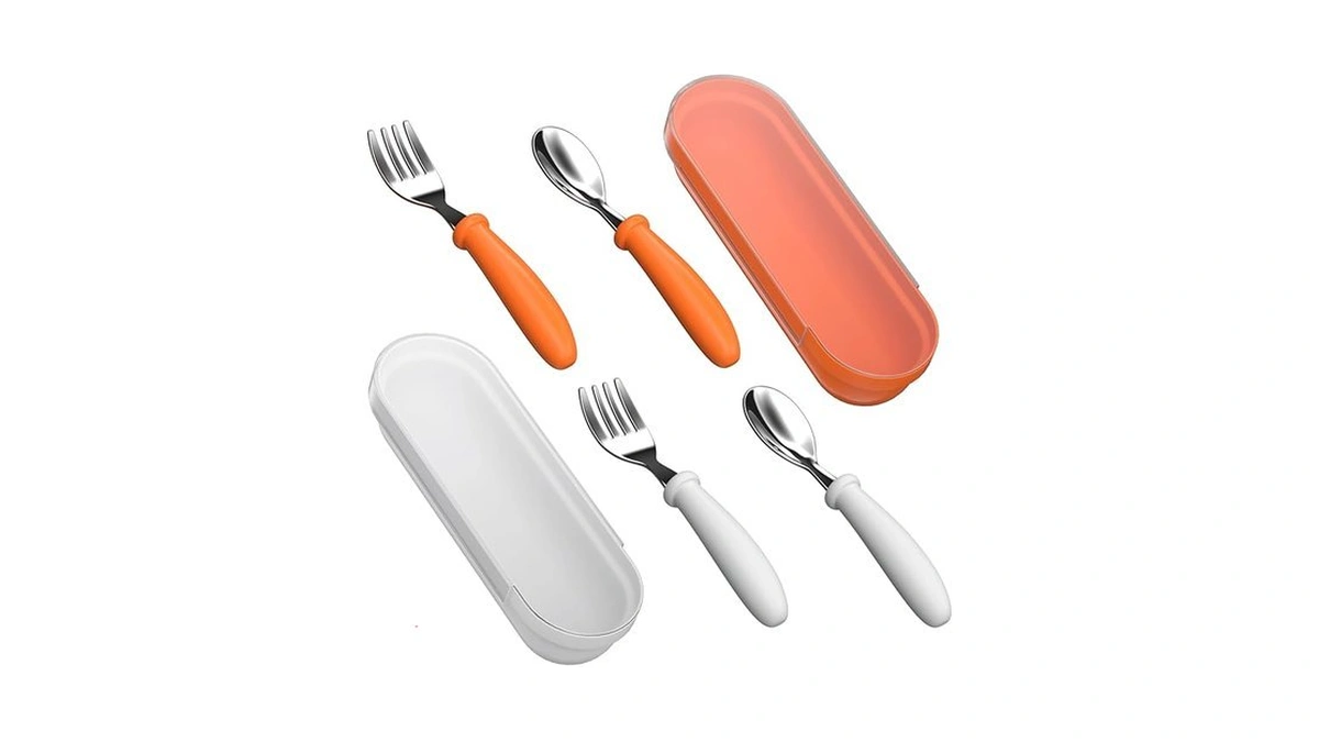 Wxcwyqr Toddler Utensils, Toddler Forks And Spoons, Baby Utensils Set