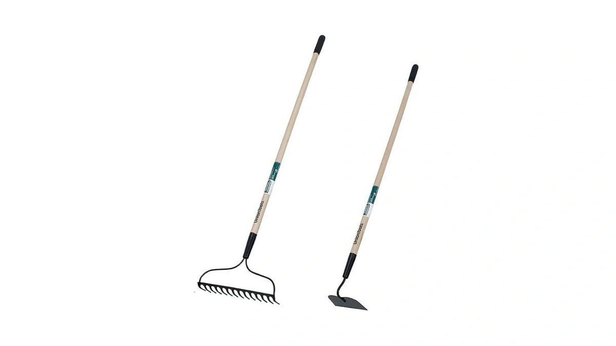Union Tools Garden Soil Prep Bundle: Bow Rake And Garden
