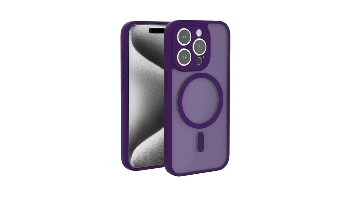 K Tomoto Magnetic Case Compatible With Iphone 15 Pro Translucent