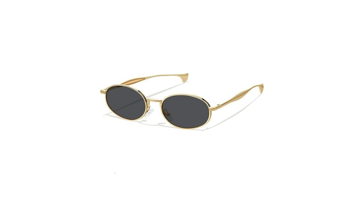 Ymrfw Gold Oval Sunglasses For Women Men 2026 Retro Design