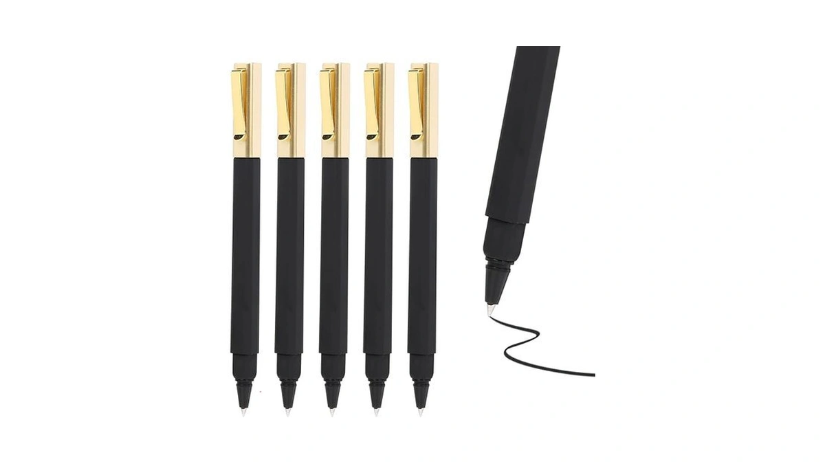 Yuxinrong 36 Pack Gel Pens Black 0.5mm Medium Point Black