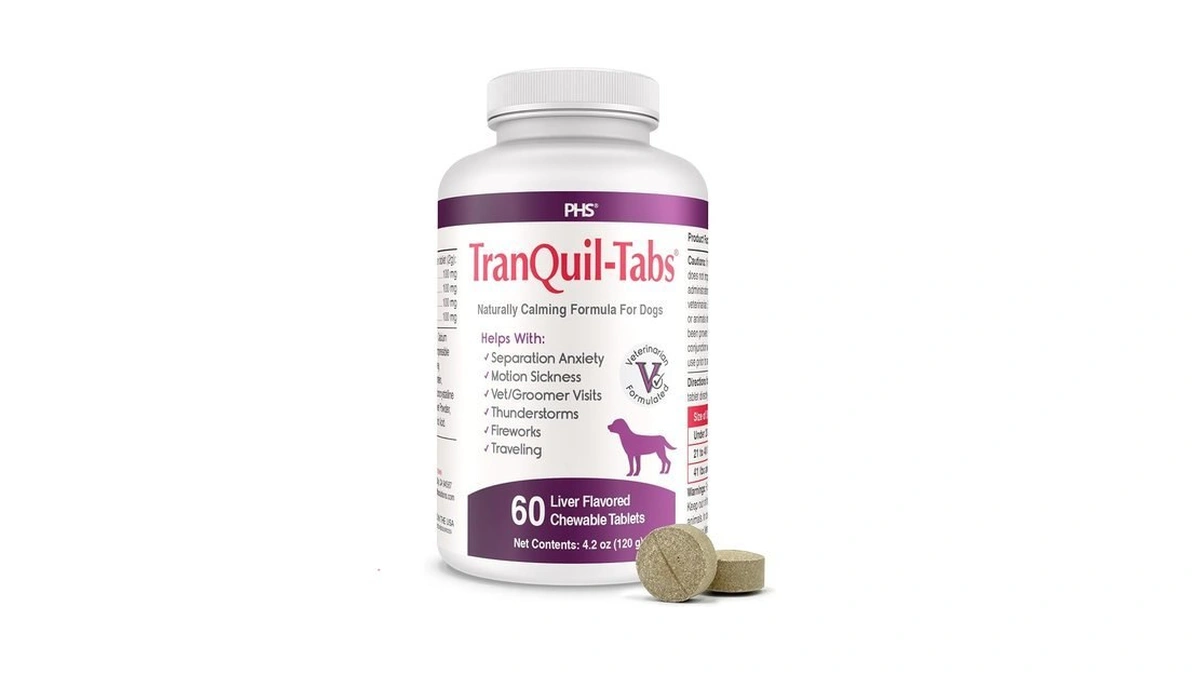 Tranquil-tabs For Dogs - Contains Chamomile, L-tryptophan, And Melatonin -