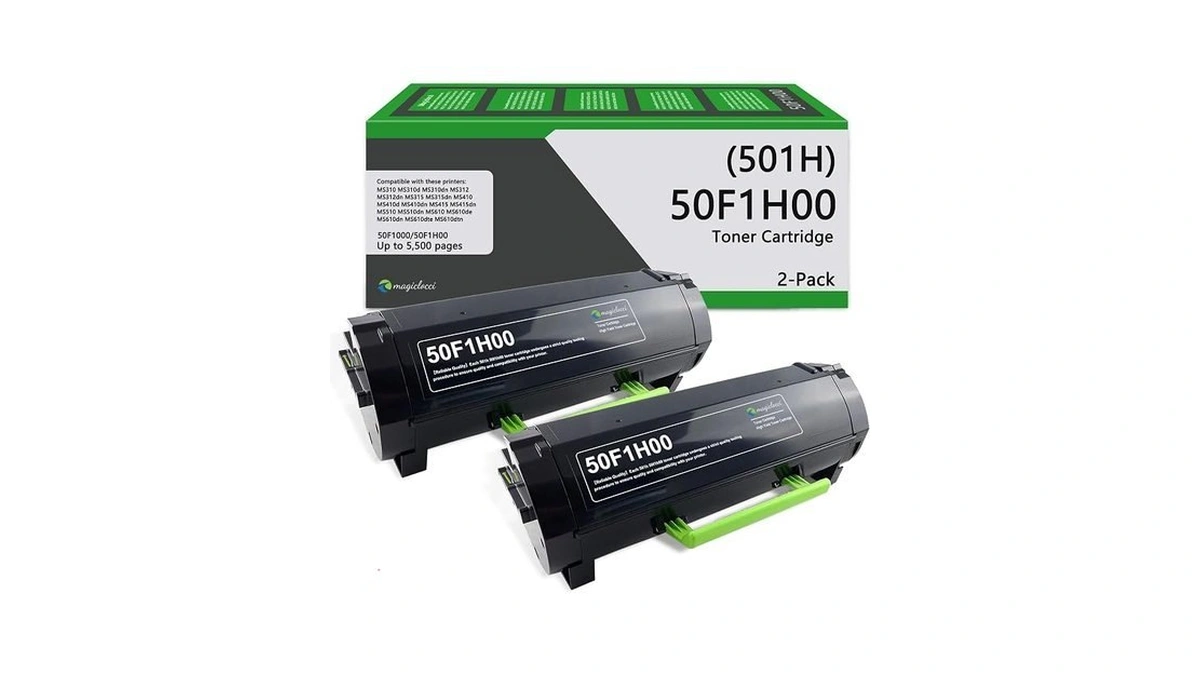501h 50f1h00 Toner Cartridge High Yield (2-pack) Compatible Replacement For