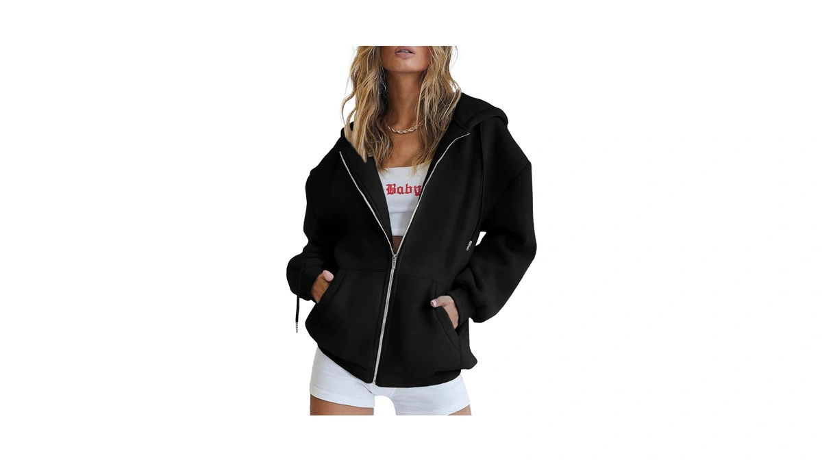 Prettygarden Women's 2026 Spring Zip Up Y2k Hoodies Casual Long