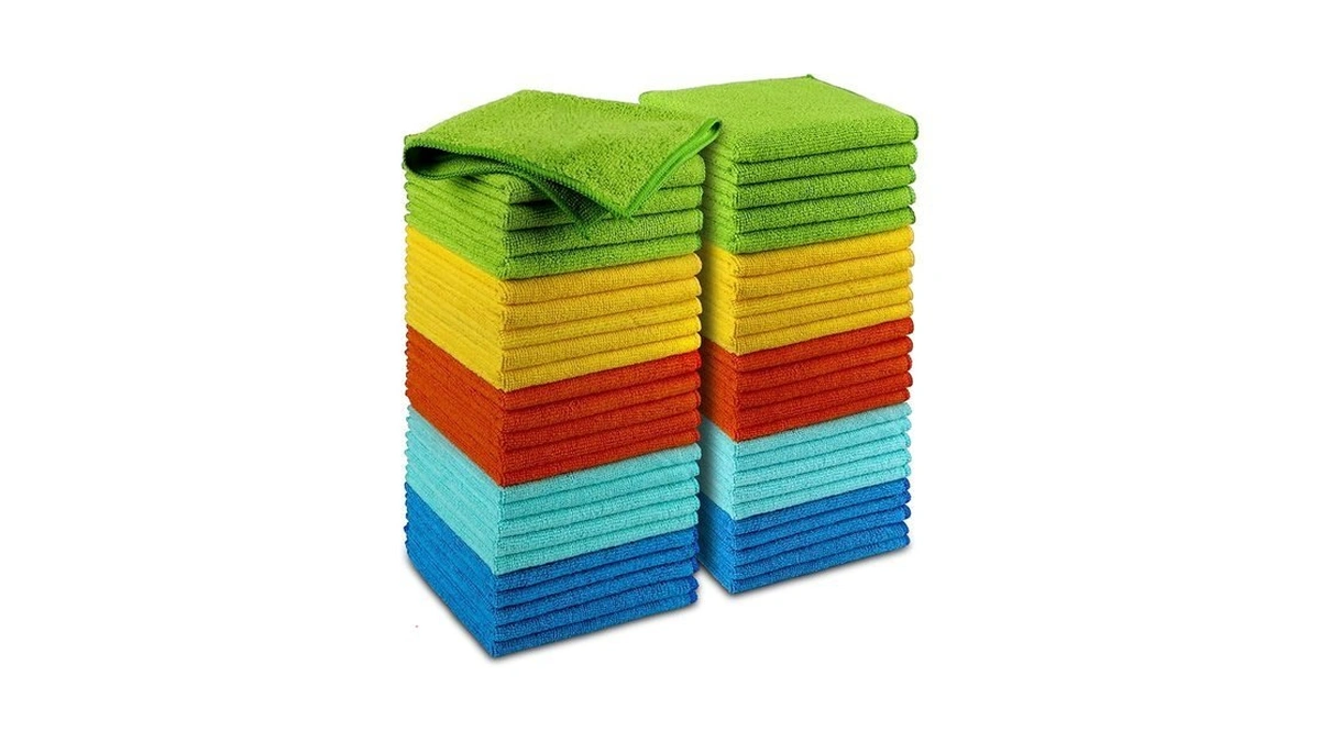 Aidea Microfiber Cleaning Cloth-50pk, Microfiber Towels For Cars, 12×12"