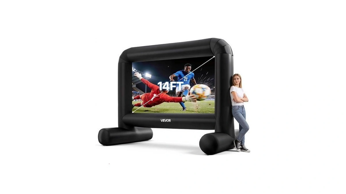 Vevor Inflatable Movie Screen, 14 Ft Outdoor Inflatable Projection Screen