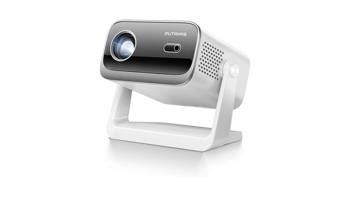 Projector With Wifi And Bluetooth - Mini Projector Short Throw[145°adjustable-stand
