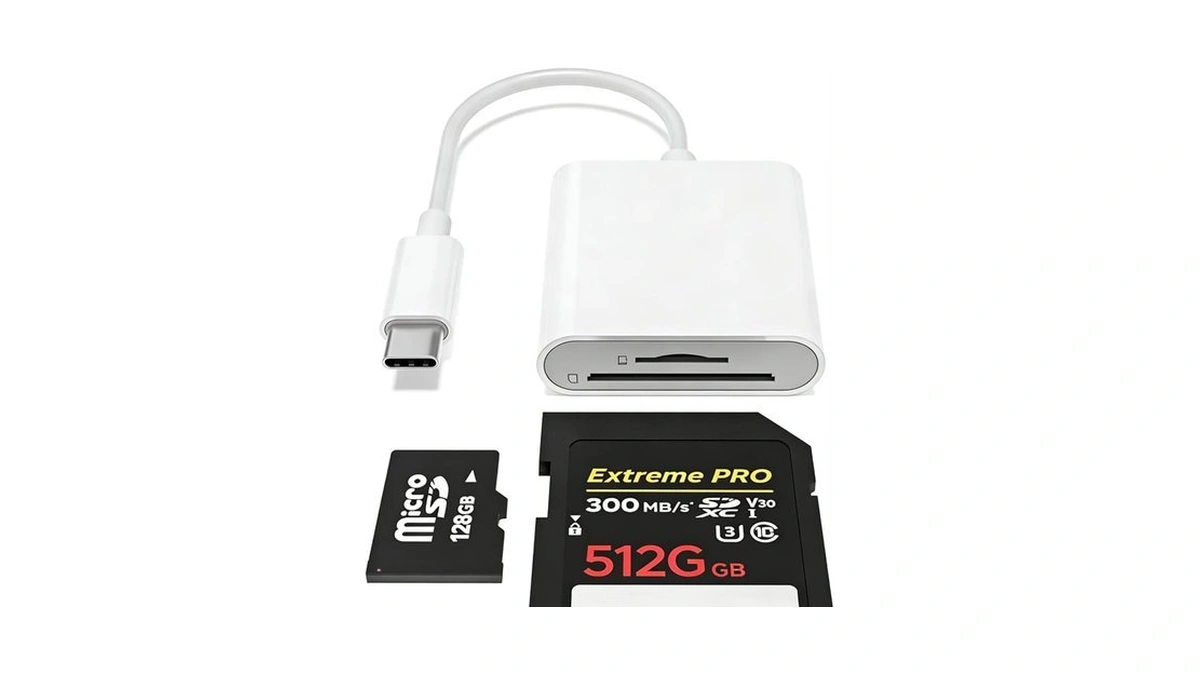 Liedrg Usb-c Sd Card Reader, Dual-slot For Sd And Microsd