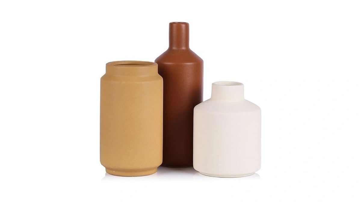 Amazon : Ceramic Vase Set Of 3 - Modern Neutral V