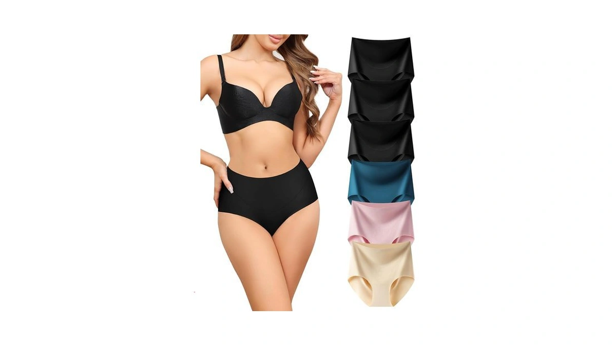 Levao Women's Seamless Underwear High Waisted Full Coverage Ladies Panties