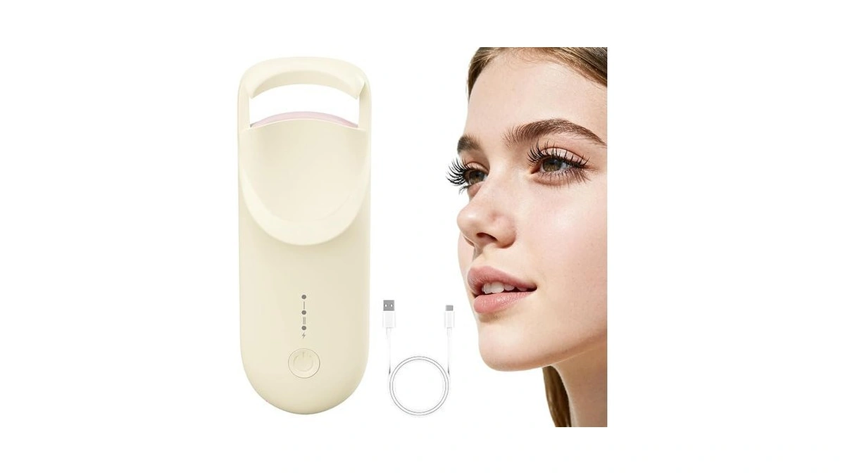 Heated Eyelash Curler, Electric Eyelash Curler With 2-temp Modes &