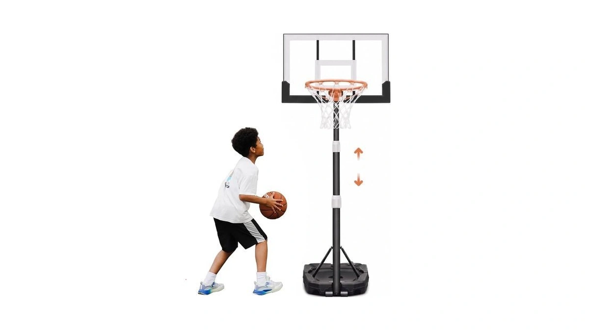 Seray Kids Basketball Hoop Outdoor [patented 6s Safe-adjust] 3.2-7.2ft, Indoor/poolside/mini