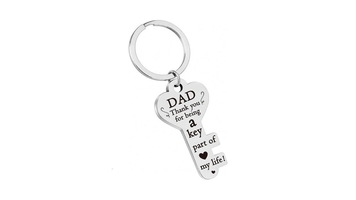 Dad Gifts From Daughter Son, Christmas Keychain Sentimental Gift For