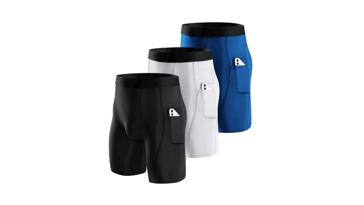 Niksa Compression Shorts Men 2/3 Pack, Compression Underwear For Men