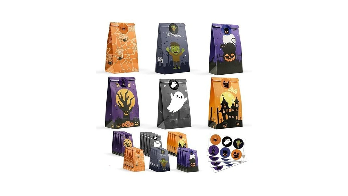 Halloween Treat Bags - 24 Pcs Halloween Party Favors,halloween Goodie