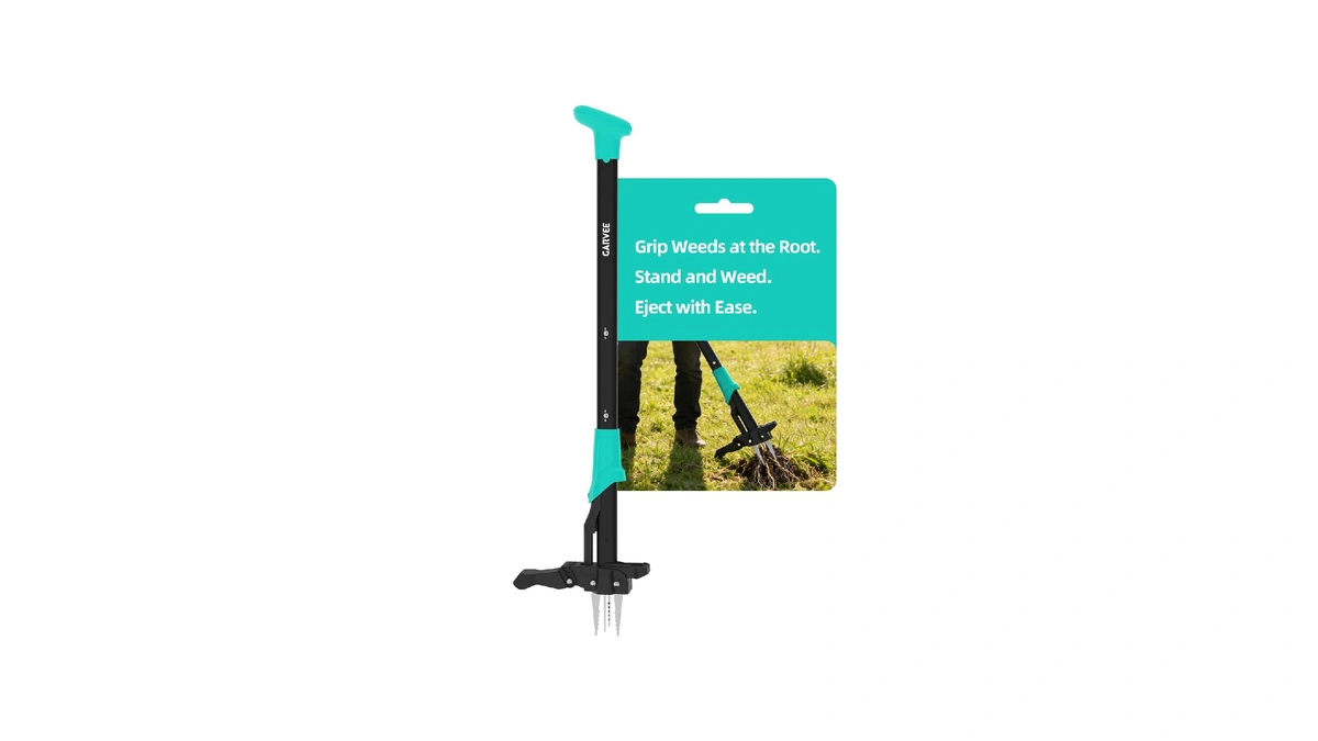 Garvee 40" Long Handle Stand Up Weed Puller - 4-claw
