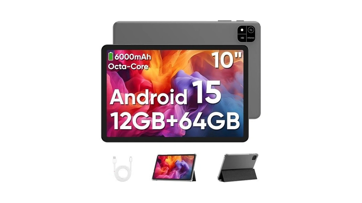 Juninke Kids Tablet 10.1 Inch, Android 15, 64gb, Parent Control