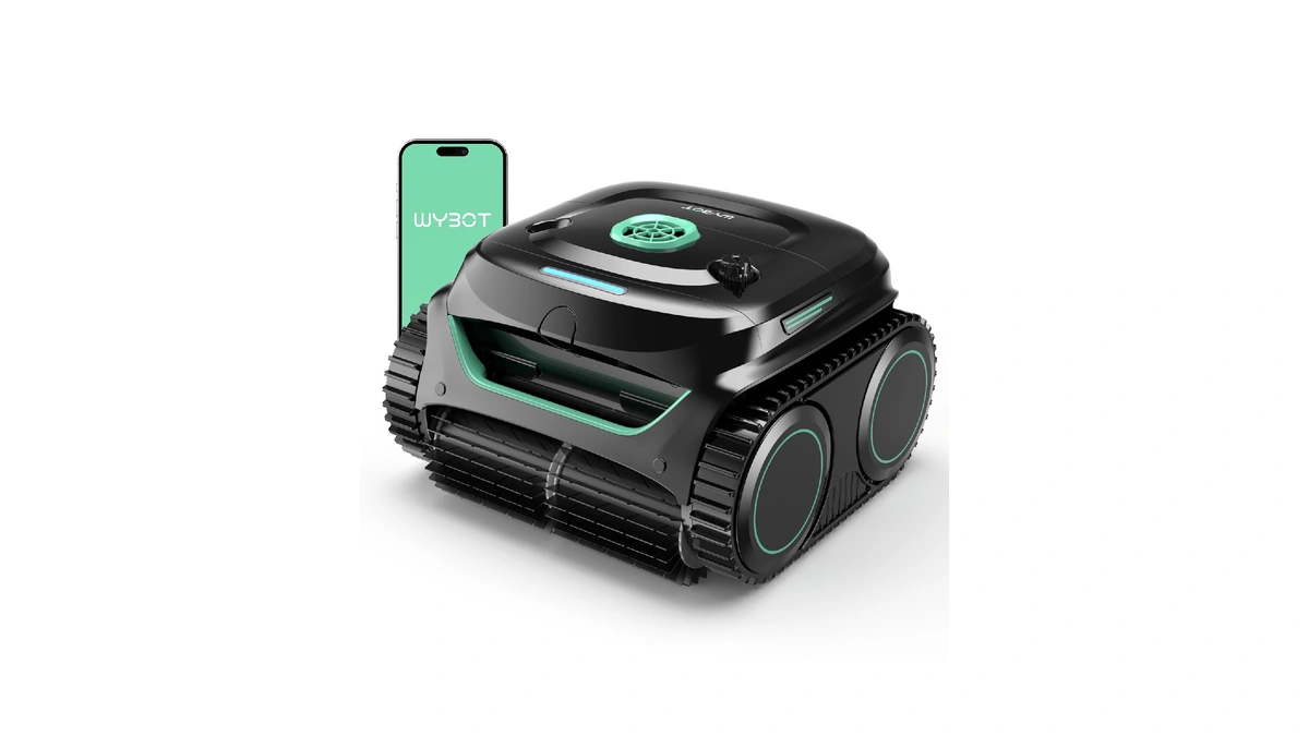 Wybot C2 Cordless Robotic Pool Cleaner, Pool Vacuum For Inground