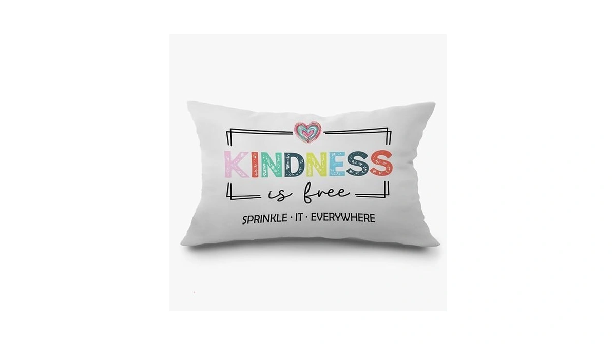 Exqcom Inspirational Mental Health Wellness Pillow Covers 12x20, Kindness Gifts,
