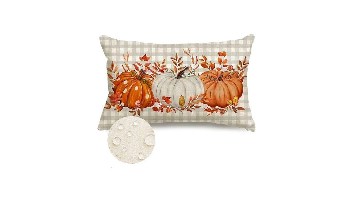 Rabusofa Fall Outdoor Pillows 12x20 Inch Outdoor Waterproof Autumn Decorations