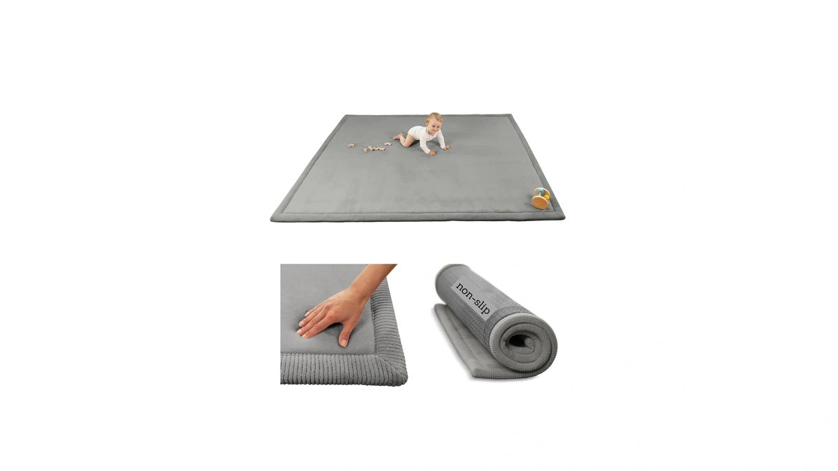 Hakuna Matte Cloudsoft Baby Play Mat 60"x80" - Non-slip Foam