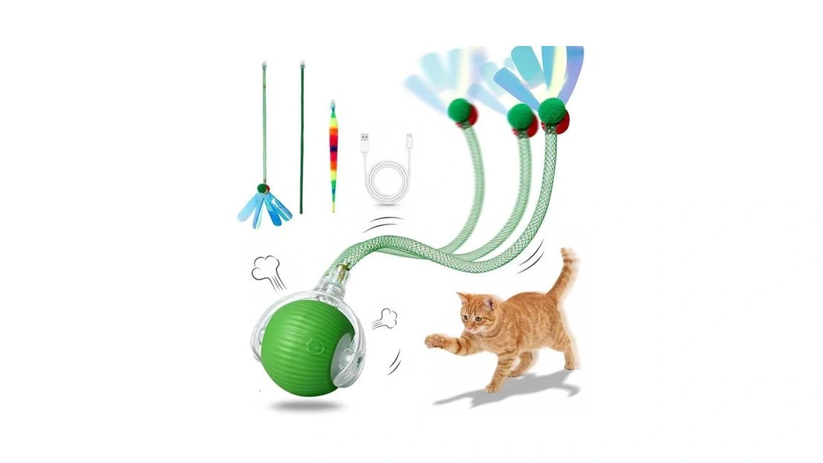 Interactive Cat Toy Ball, Automatic Cat Toys For Indoor Cats