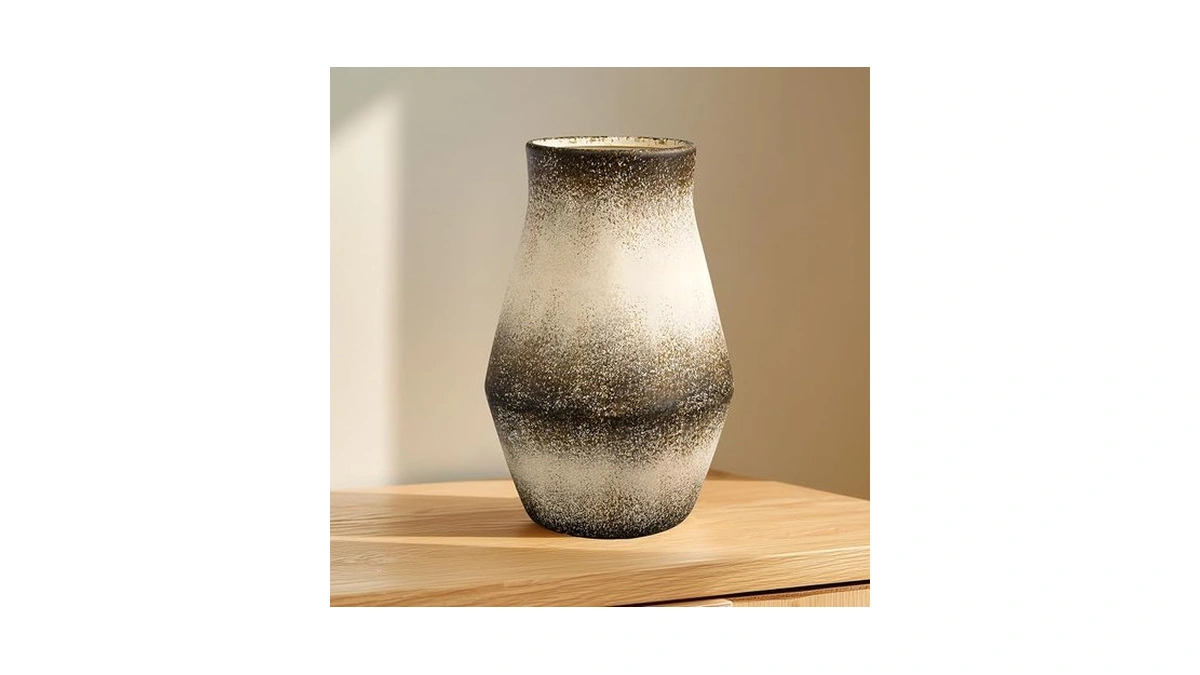 Wancetang Farmhouse Vase For Pampas Grass, 11 Inch Tall Rustic