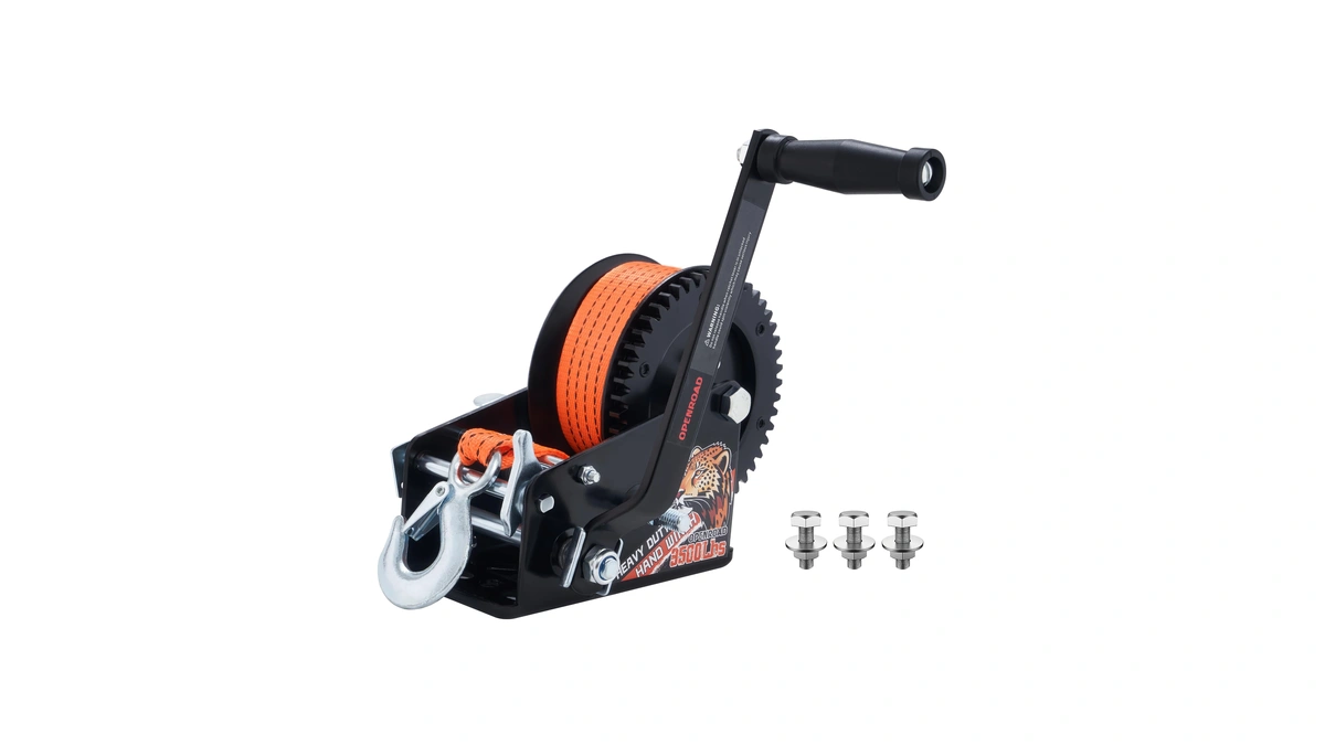 Openroad 3500lb Boat Trailer Winch - Heavy Duty Hand Winch