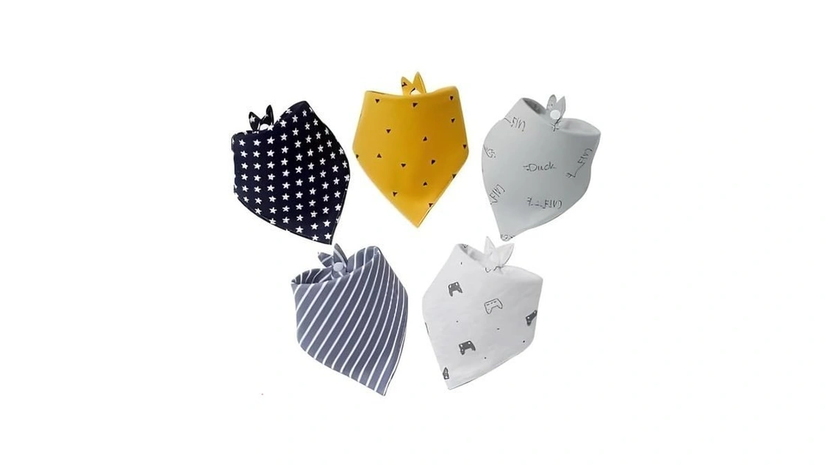 Wonderland Premium Cotton Bandana Drooling And Teething Bibs For Baby