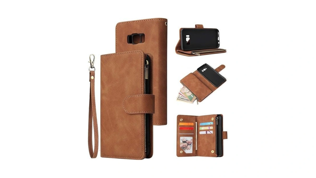 Qltypri Wallet Case For Samsung Galaxy S8 Plus,premium Vintage Pu